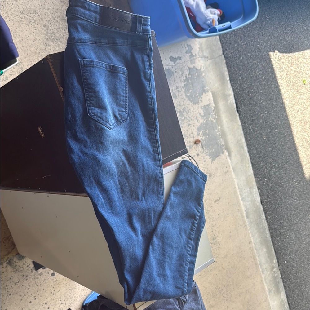 FITJEANS Women's Blue Jeggings